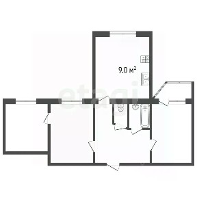 Продается 3-комн. квартира, 51,3 м²