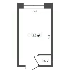 Продается студия, 17,4 м²