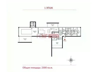 Сдается 3-этажный коттедж, 2 300 м²