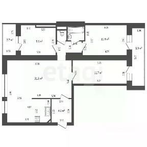Продается 3-комн. квартира, 75,3 м²