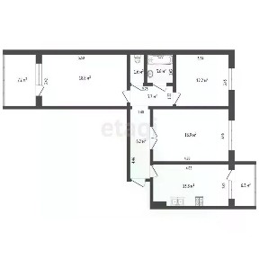 Продается 3-комн. квартира, 84 м²
