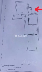Продается 1/2 часть дома, 63,8 м²