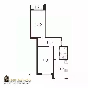 Продается 2-комн. квартира, 59 м²