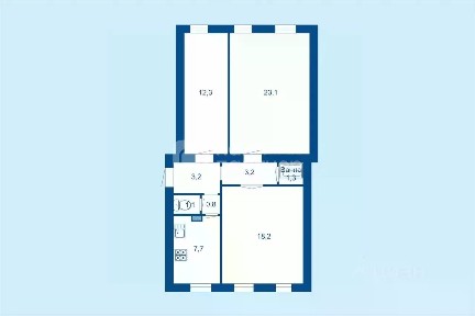 Продается 3-комн. квартира, 70,9 м²