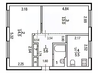 Продается 2-комн. квартира, 41,4 м²