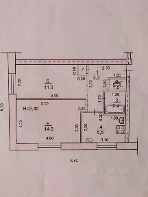 Продается 2-комн. квартира, 41,8 м²
