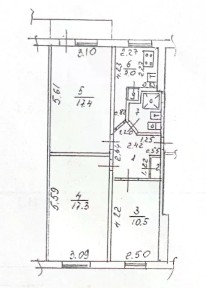 Продается 3-комн. квартира, 61,6 м²