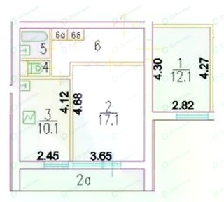 Сдается 2-комн. квартира, 50,4 м²