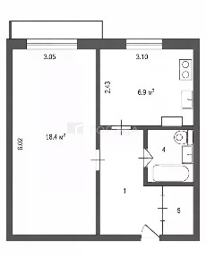 Продается 1-комн. квартира, 35,6 м²