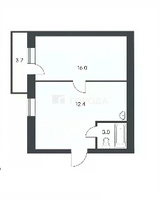 Продается 1-комн. квартира, 37,3 м²