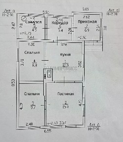 Продается 1-этажный дом, 63,6 м²