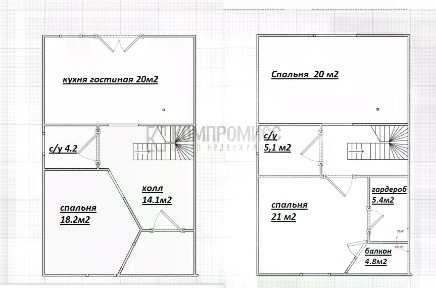 Продается 2-этажный дом, 124 м²
