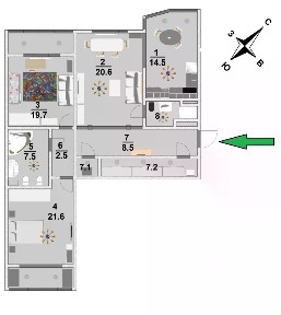 Продается 3-комн. квартира, 100,4 м²