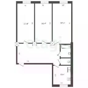 Продается 3-комн. квартира, 93,4 м²