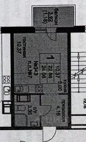 Продается студия, 22,5 м²