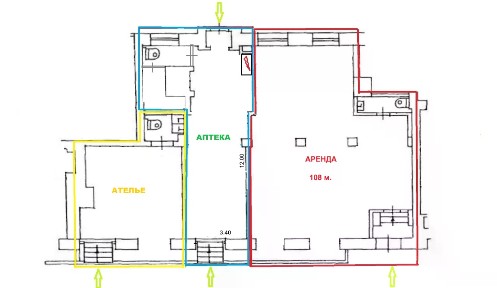 Сдается помещение свободного назначения, 108 м²