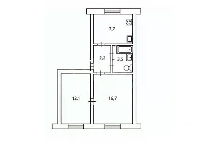 Продается 2-комн. квартира, 42,2 м²