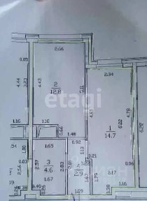 Продается 1-комн. квартира, 34,3 м²