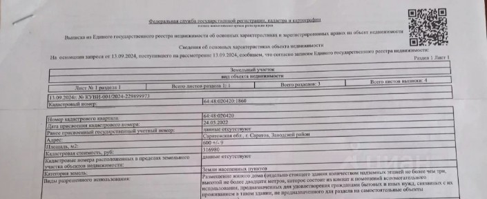Продается участок, 6 сот.