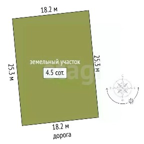 Продается участок, 4,5 сот.