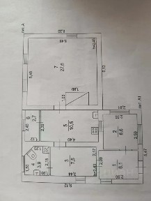 Сдается 1-этажный дом, 65 м²