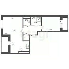 Продается 2-комн. квартира, 45,8 м²