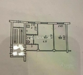 Продается 2-комн. квартира, 45,3 м²