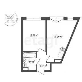 Продается 1-комн. квартира, 36,4 м²