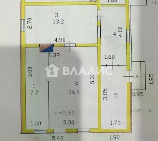 Продается 1/2 часть дома, 50 м²