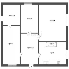 Продается 1-этажный дом, 49,2 м²