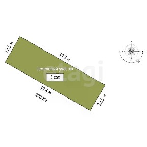 Продается участок, 5 сот.