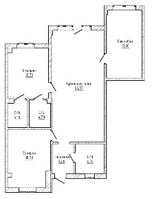 Продается 4-комн. квартира, 120 м²