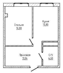 Продается 1-комн. квартира, 46 м²