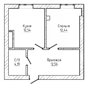 Продается 1-комн. квартира, 42 м²