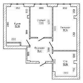 Продается 2-комн. квартира, 68,7 м²