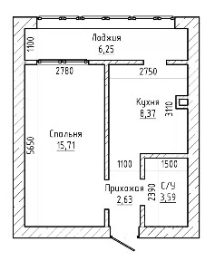 Продается 1-комн. квартира, 39 м²