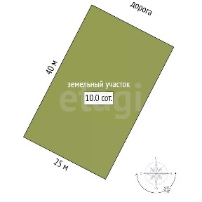 Продается участок, 9,8 сот.