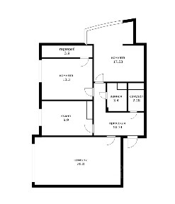 Продается 3-комн. квартира, 85 м²