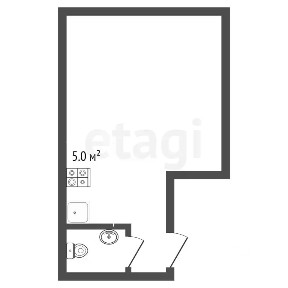 Продается апартаменты-студия, 20,1 м²