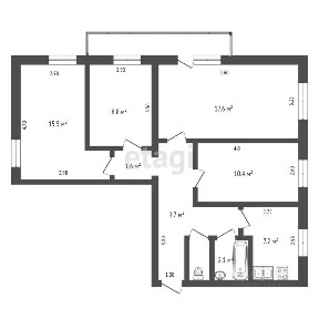 Продается 4-комн. квартира, 76,2 м²
