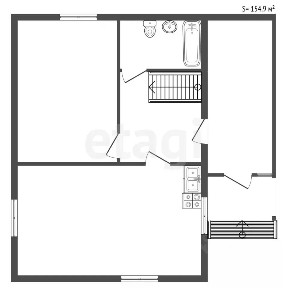 Продается 2-этажный дом, 154,9 м²