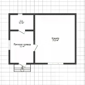 Продается 1-этажный дом, 28,6 м²