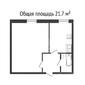 Сдается 1-комн. квартира, 21,7 м²