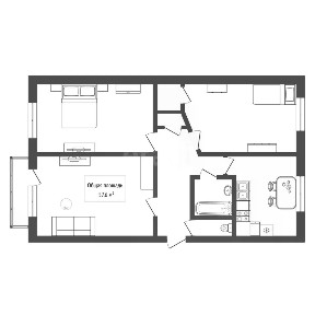 Продается 3-комн. квартира, 57,6 м²