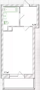Продается студия, 26 м²