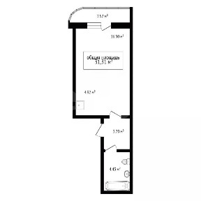 Продается студия, 29,9 м²