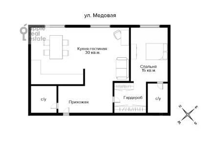 Сдается 2-комн. квартира, 67 м²