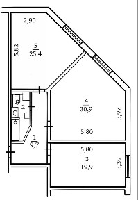 Продается 2-комн. квартира, 91,2 м²