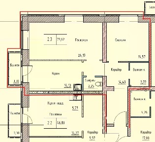 Продается 2-комн. квартира, 73,5 м²