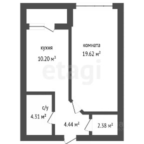 Продается 1-комн. квартира, 40 м²
